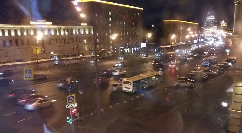 Вид из фойе третьего этажа сцены на Сухаревской