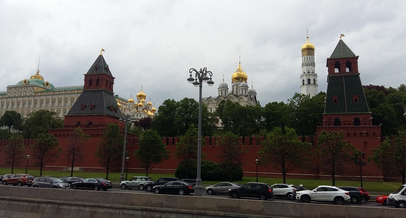 Вид на Кремль с палубы